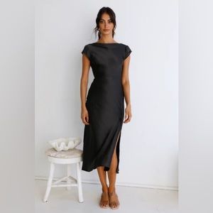 One Last Song Maxi Dress Black, Fortunate One, Size S